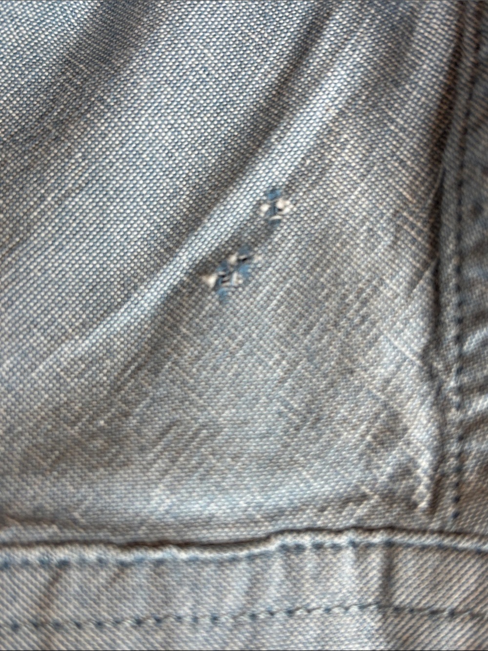 💙 Carhartt Men’s Long Sleeve Button Up Shirt Large Light Blue Cotton Workwear - Picture 10 of 10
